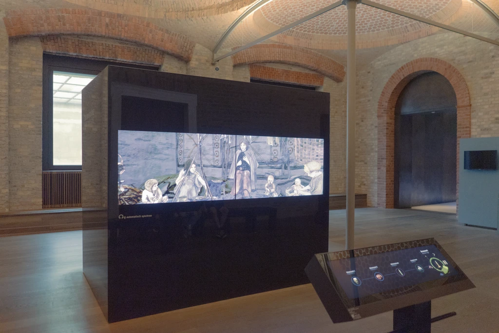 The installation Time Machine at Neues Museum Berlin